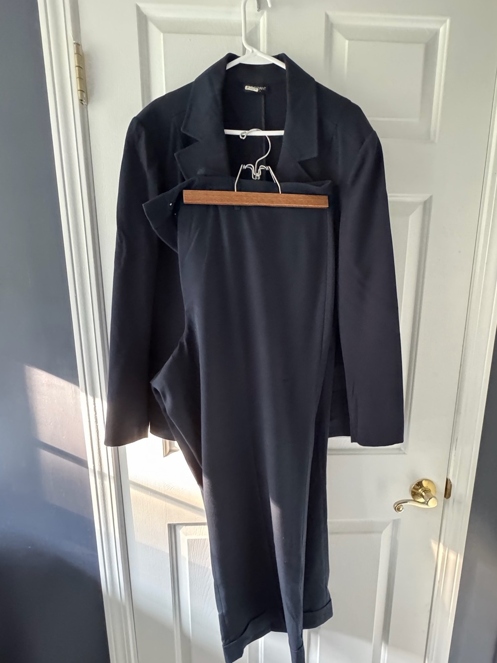 Lane Bryant Navy Pantsuit Jacket and Trousers